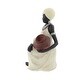 preview thumbnail 3 of 7, Cream Polystone Eclectic Sculpture People 10 x 6 x 6 - 6 x 6 x 10