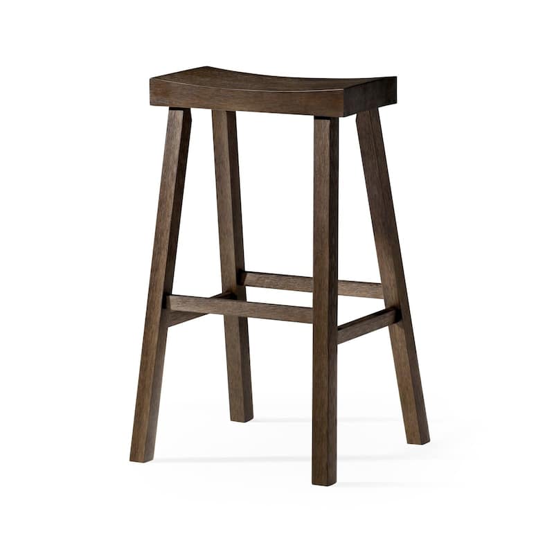 Maven Lane 31" Vincent Bar Height Kitchen Stool - Antiqued Brown - Single