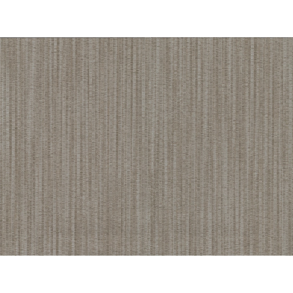 Volantis Dark Brown Textured Stripe Wallpaper