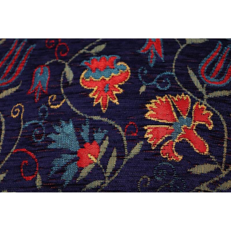 Carnation Fern Chenille Turkish Decorative Pillow