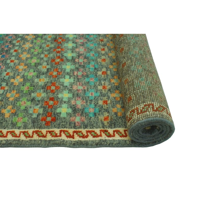Balochi Adella Grey/Gold Rug - 5'3" x 8'2"