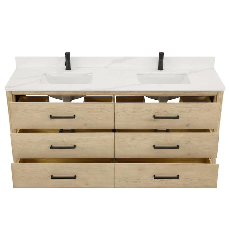 Miseno MV-NM-706572 Porto 72" Free Standing Double Basin Vanity Set