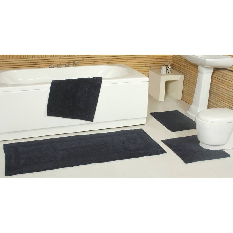 Fabstyles Basix Soft & Absorbent Reversible Cotton Bath Rug