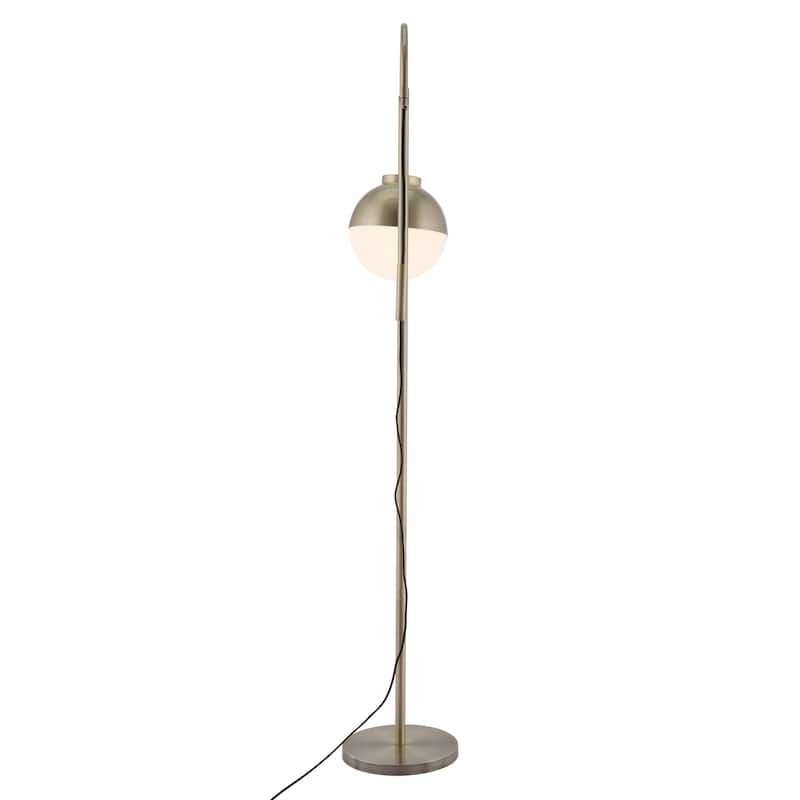 Waterloo Floor Lamp White & Bronze