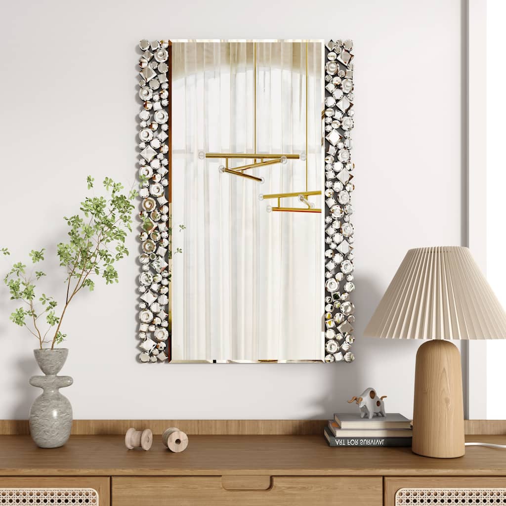 KOHROS Modern Rectangular Decorative Wall Mirror