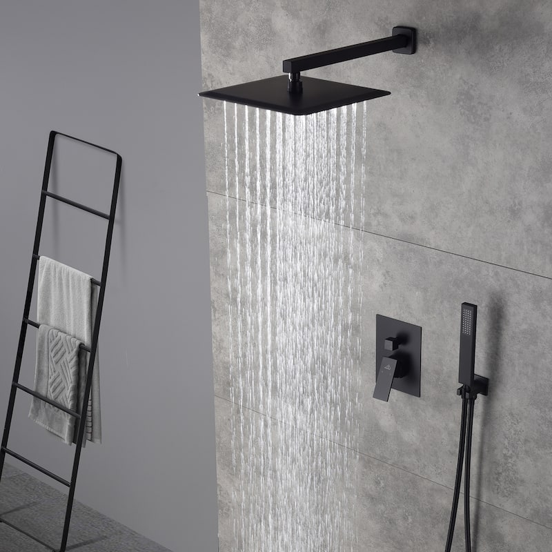 2 Function 10-inch Wall Mounted Dual Shower Heads Shower System