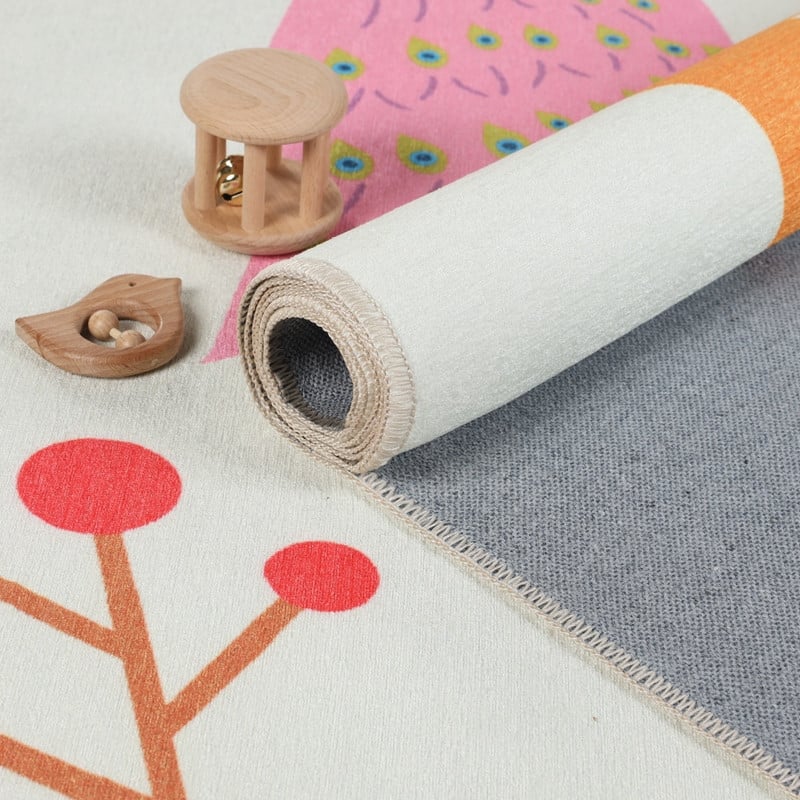 Superior Animal Safari Kids Washable Indoor Area Rug