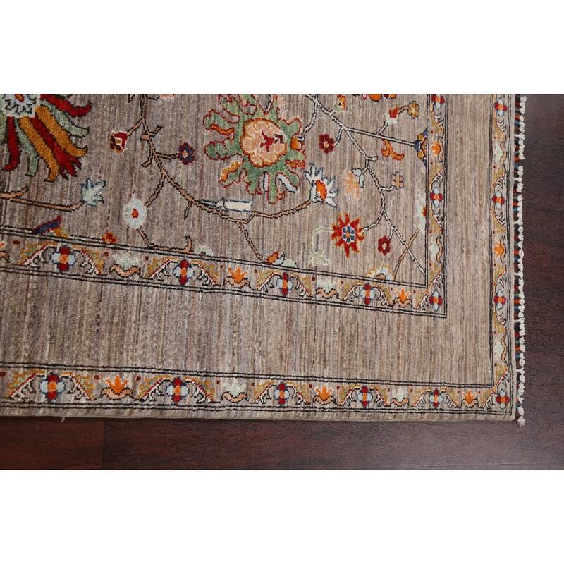 Vegetable Dye Oriental Ziegler Area Rug Wool Hand-knotted Foyer Carpet - 5'0" x 6'8"