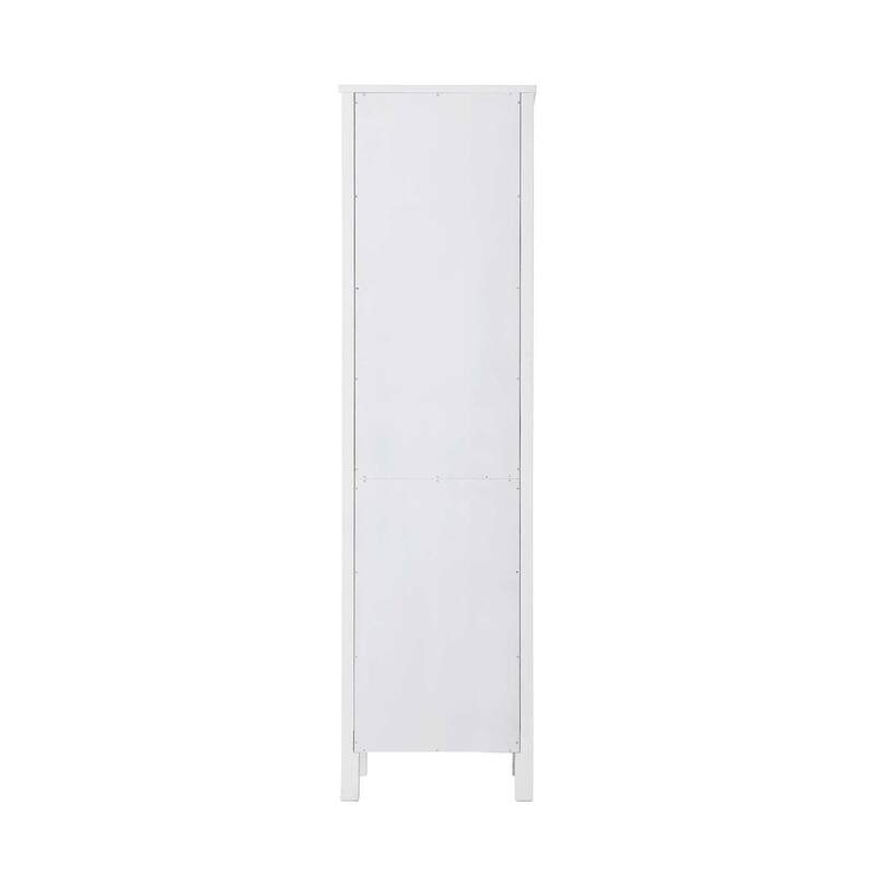 Winslow 16-28 Inch Bath Storage Glass Cabinet