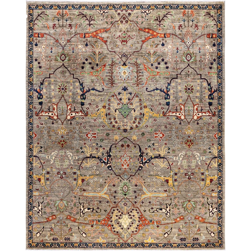 Serapi One-of-a-Kind Hand-Knotted Area Rug - Brown - 8' 0" x 9' 9"