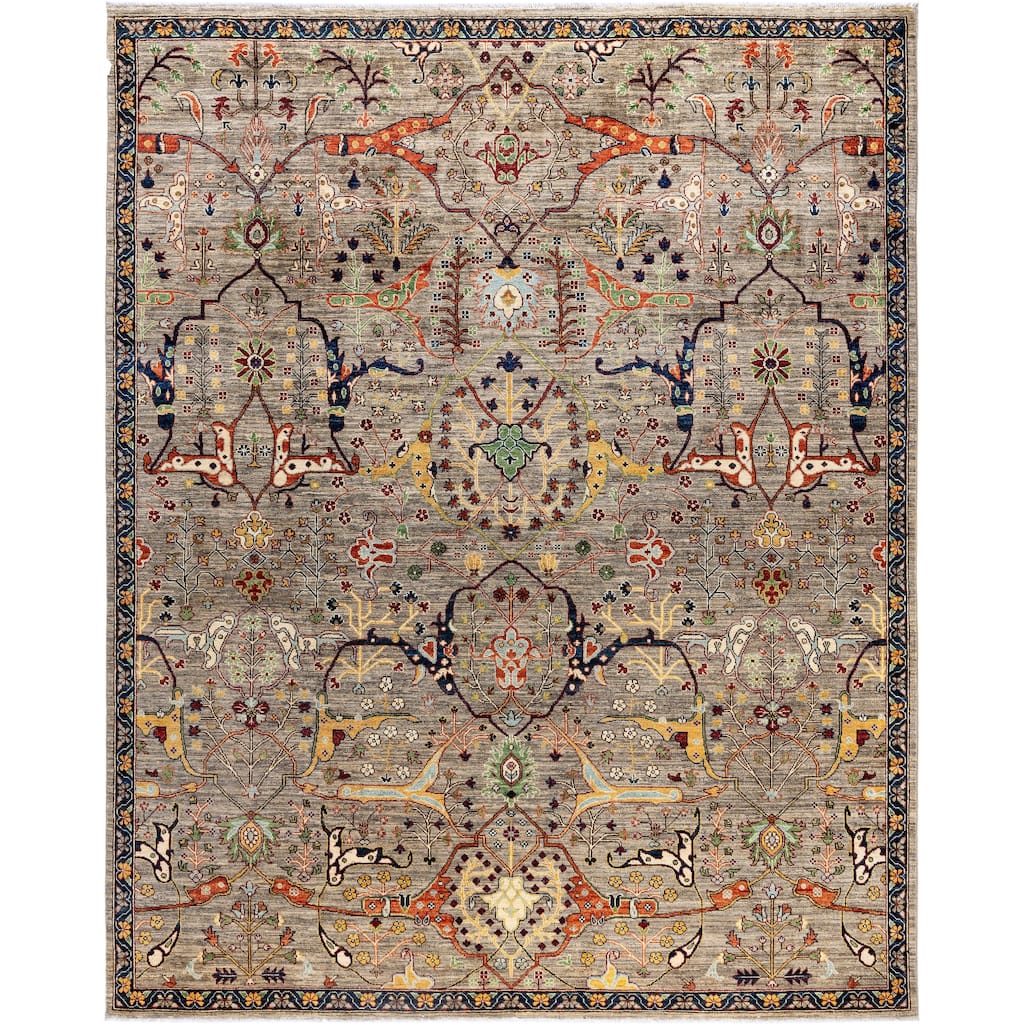 Serapi One-of-a-Kind Hand-Knotted Area Rug - Brown - 8' 0" x 9' 9"