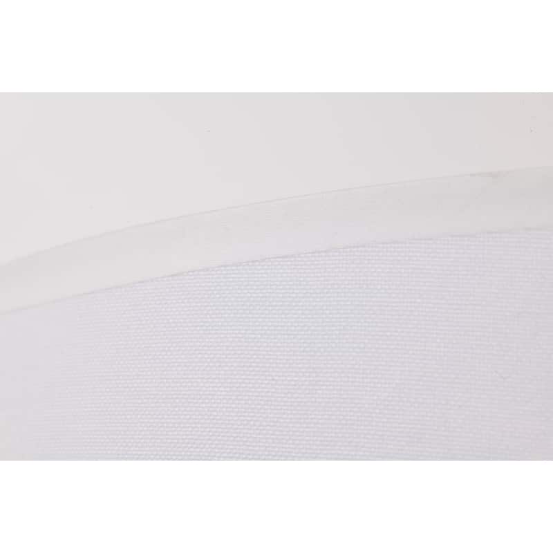 Lumi 3-light Matte Black Finish Chandelier with White Drum Fabric Shade - Matte-Black