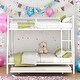 preview thumbnail 2 of 24, Full XL Over Queen Metal Bunk Bed with 2 Size Trundle Under Bed,Space-saving,Including Full Length Gridded Guardrails