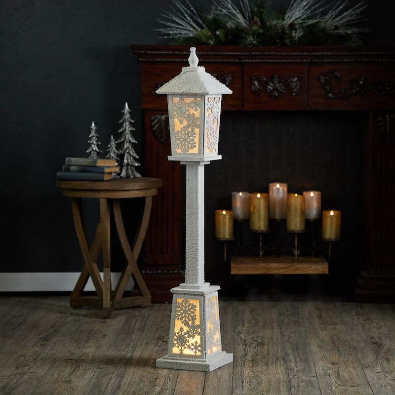 LED Winter Lantern Post 48"H - N/A