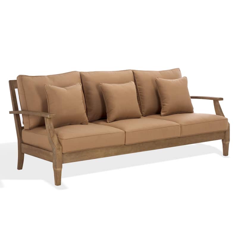 SAFAVIEH Couture Martinique Wood Patio Sofa