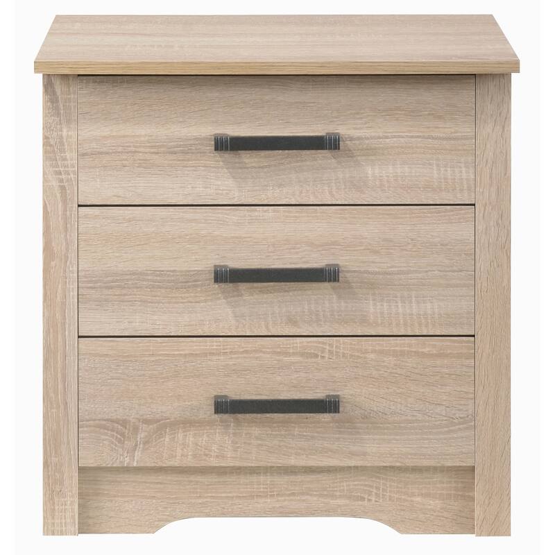 Storage Nightstand with 3-Drawer