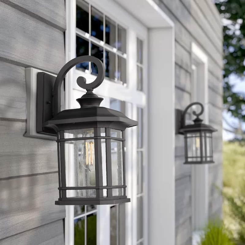1-Light Exterior Wall Sconce, 17" Height