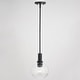 preview thumbnail 3 of 9, Vaxcel Lighting P0406 Marshall 8" Wide Mini Pendant with Clear Glass