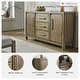 preview thumbnail 3 of 12, Signature Design by Ashley Cabalynn Light Brown Dining Server - 60.13" W x 18" D x 36" H