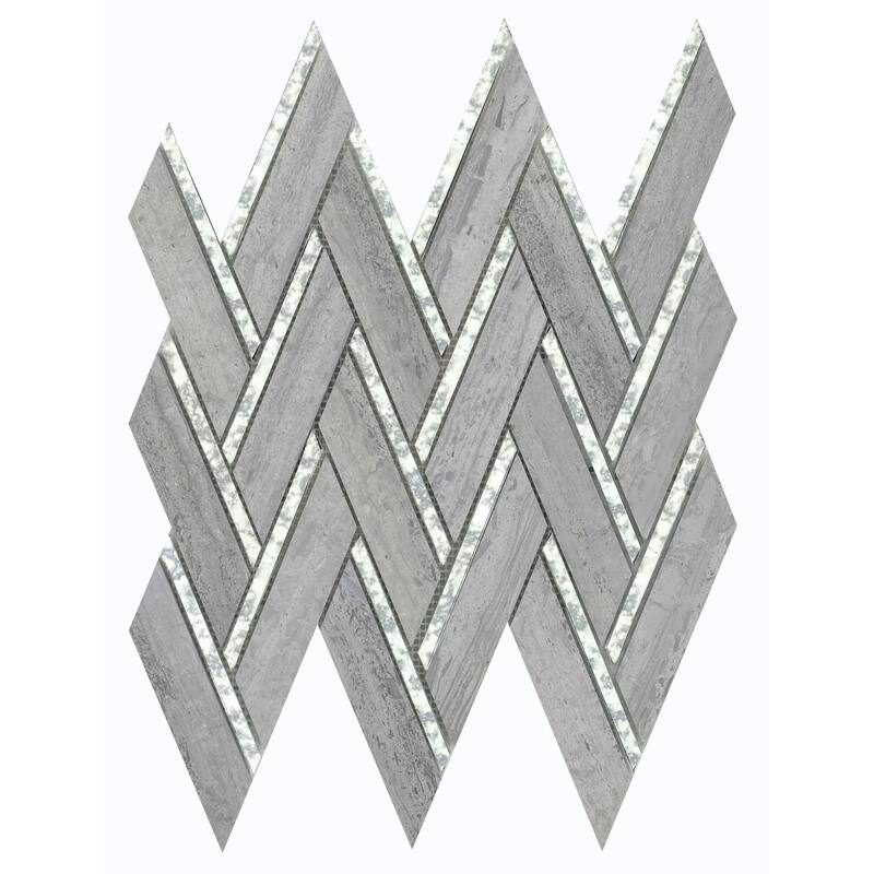 Emser Tile Impulse - 14" x 15" Parallelogram Herringbone Mosaic Floor