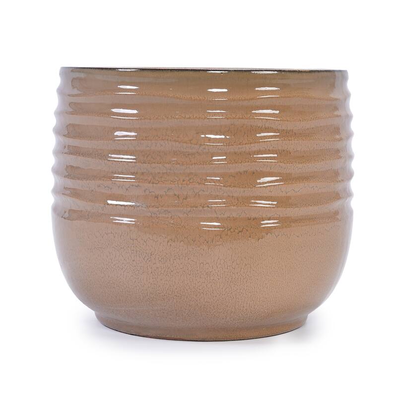 Indoor-Outdoor Handmade Ceramic Planter Set for Succulents and Cacti