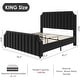 preview thumbnail 28 of 28, Platform Bed Frame with 50.2" Headboard, Velvet Upholstered Bed Frame
