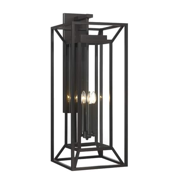 slide 1 of 1, The Great Outdoors 71269 Harbor View 3 Light 35" Tall Outdoor Wall Sand Coal