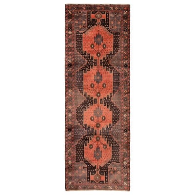 ECARPETGALLERY Hand-knotted Konya Anatolian Copper Wool Rug - 3'6 x 9'9