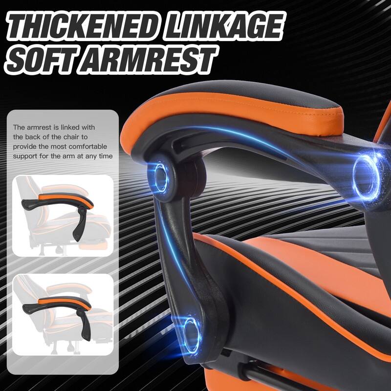 Adults with Footrest Swivel Video Game Chair