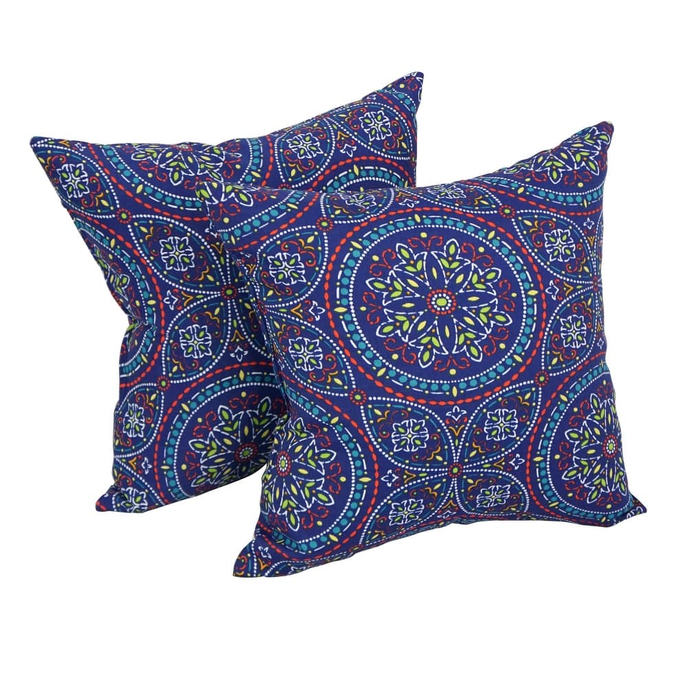 17-inch Square Polyester Outdoor Throw Pillows (Set of 2)