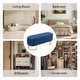 preview thumbnail 83 of 120, Velvet Storage Bench for Bedroom