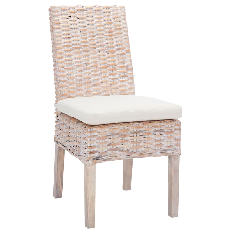 SAFAVIEH Bobbi Side Chair with Cushion - 20" W x 24" D x 39" H - 20"W x 24"D x 39"H