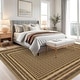 preview thumbnail 2 of 42, Area Rugs for Living Room Bedroom Farmhouse Bordered Braided Print Rug Geometric Soft Low Pile Non-Slip Area Rug