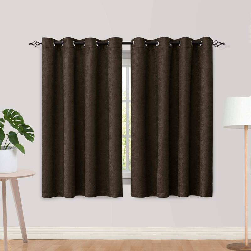 Subrtex Blackout Curtain Solid Thermal Window Drapes Panel Pair