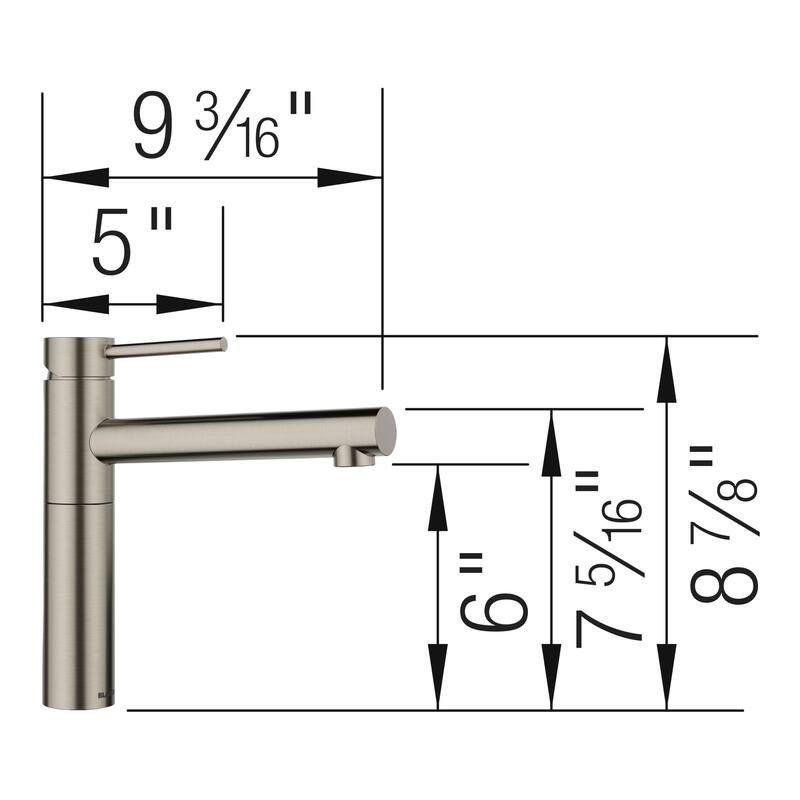 Blanco 527568 Alta II 1.5 GPM Single Hole Bar Faucet