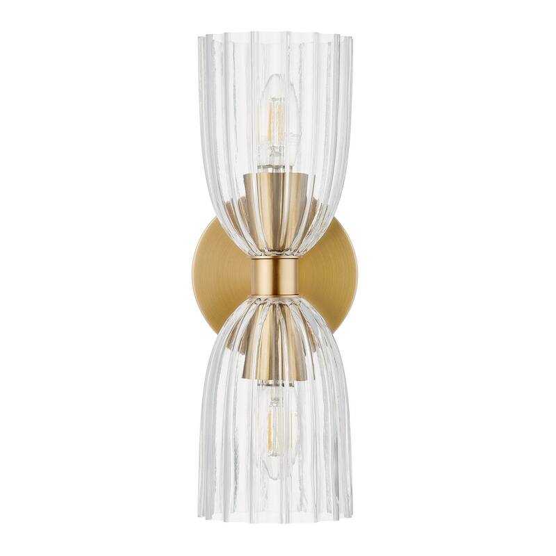 Wall Sconce in Natural Brass