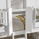 preview thumbnail 5 of 10, Twin over Twin House Bunk Bed with Roof , Window, Window Box, Door , with Safety Guardrails and Ladder