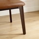 preview thumbnail 35 of 34, Art Leon Cane Backrest Leather Dining Chairs (Set of 2)