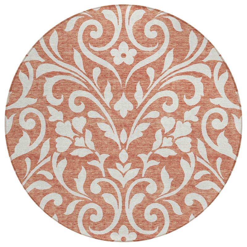 Machine Washable Indoor/ Outdoor Chantille Traditional Elegant Rug