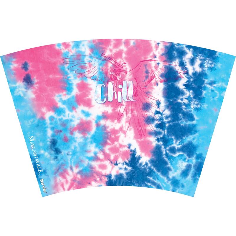 Tervis Margaritaville Tie Dye Chill Made in USA Double Walled Insulated Travel Tumbler, Clear