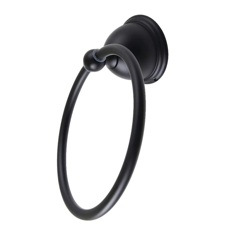 Restoration 6-Inch Towel Ring - Matte Black