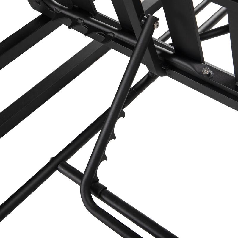 Chelsea Polyester Fabric Outdoor Lounge Chair with Four-Level Adjustable Backrest and Powder-Coated Aluminum Frame