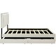 preview thumbnail 17 of 21, Queen Velvet Storage Platform Bed with Trundle and LED Lights
