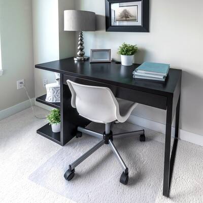 Cleartex Ultimat Rectangular Chair Mat | Polycarbonate | For Low & Medium Pile Carpets (up to 1/2") | Size 48" x 60"