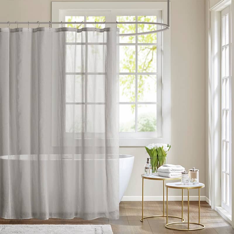 Sheer Shower Curtain - Grey