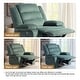 preview thumbnail 83 of 101, Overstuffed Cotton Corduroy Manual Pushback Recliner with Wide Armrest