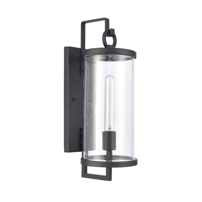 Hopkins 15.75'' High 1-Light Outdoor Sconce - Charcoal Black