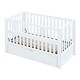 preview thumbnail 9 of 12, Toddler Bed Crib with Safety Guardrail and Drawers and 3 Height Options for Boys Girls, Wooden Slat Support Easy Assembly, White