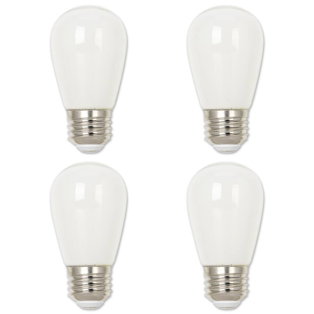 Westinghouse Lighting 1-Watt (15-Watt Equivalent) Frosted S14 Filament LED Light Bulb, Medium Base, 4 Pack