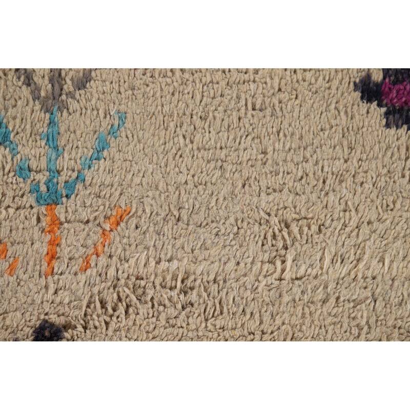 Geometric Plush Moroccan Oriental Accent Rug Handmade Wool Carpet - 3'0" x 5'4"